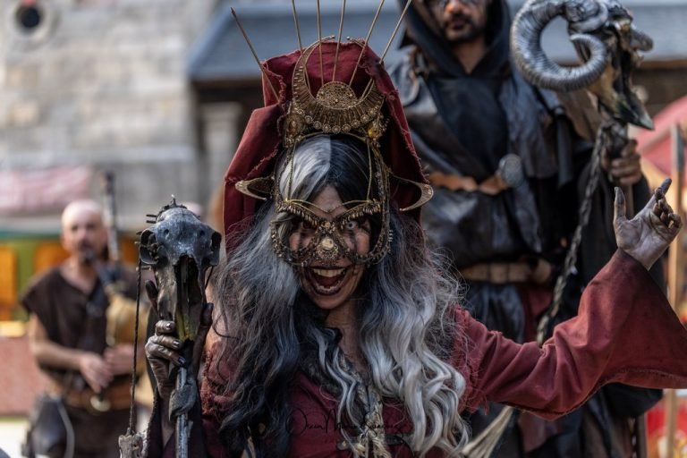 actors during the “Medieval Market” in Puebla de Sanabria