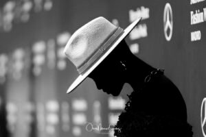 Models BACKSTAGE and in the MAKEUP ROOM