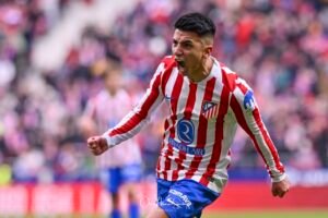 THIAGO ALMADA of Atletico de Madrid celebrates a goal