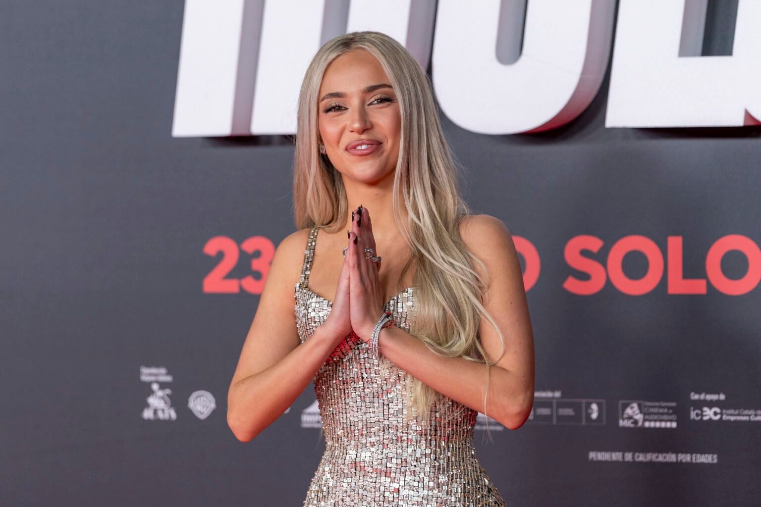 Singer and actress ANA MENA attend the PREMIERE of the film “IDOLOS”