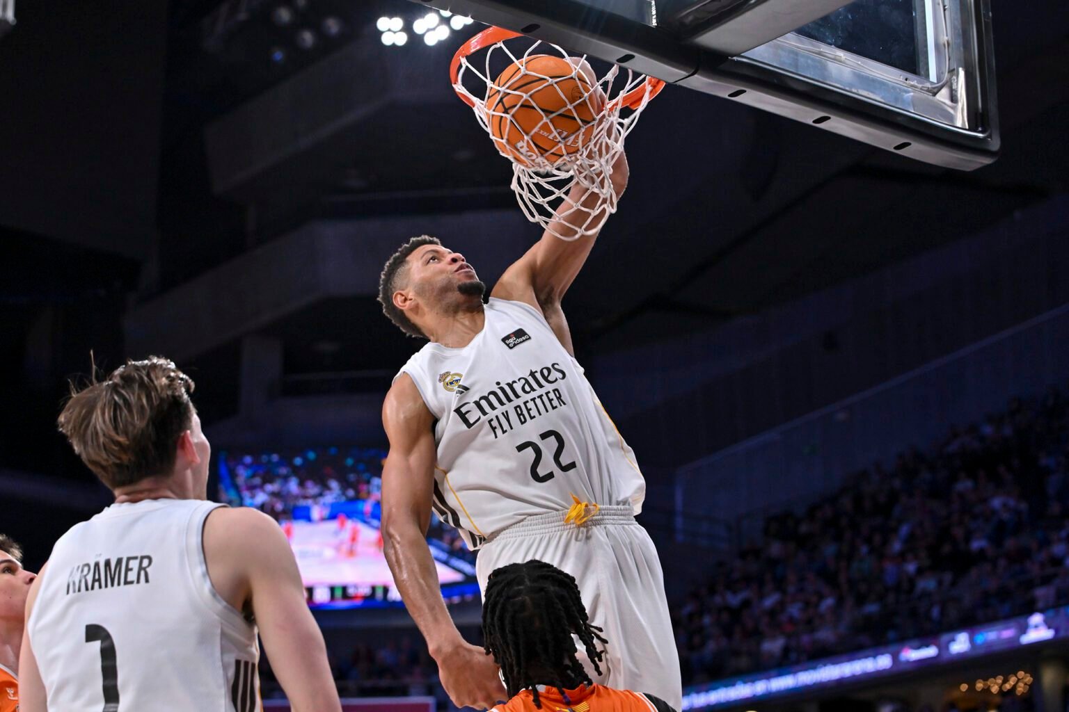 WALTER TAVARES of Real Madrid CF dunk the ball during the sixteenth round of the ENDESA LEAGUE