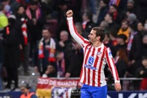 ANTOINE GRIEZMANN of Atletico de Madrid celebrates a goal