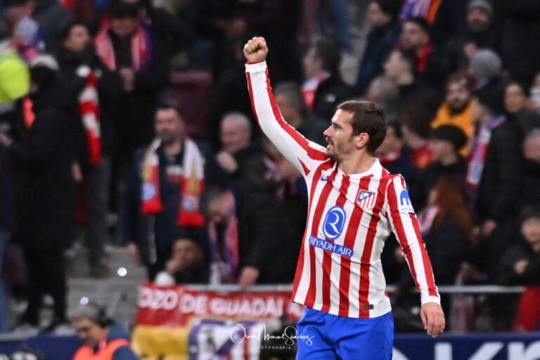 ANTOINE GRIEZMANN of Atletico de Madrid celebrates a goal