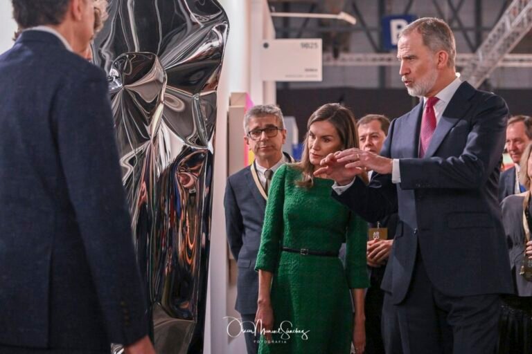 QUEEN LETIZIA and KING FELIPE VI during the inauguration of the 45rd edition of ARCO
