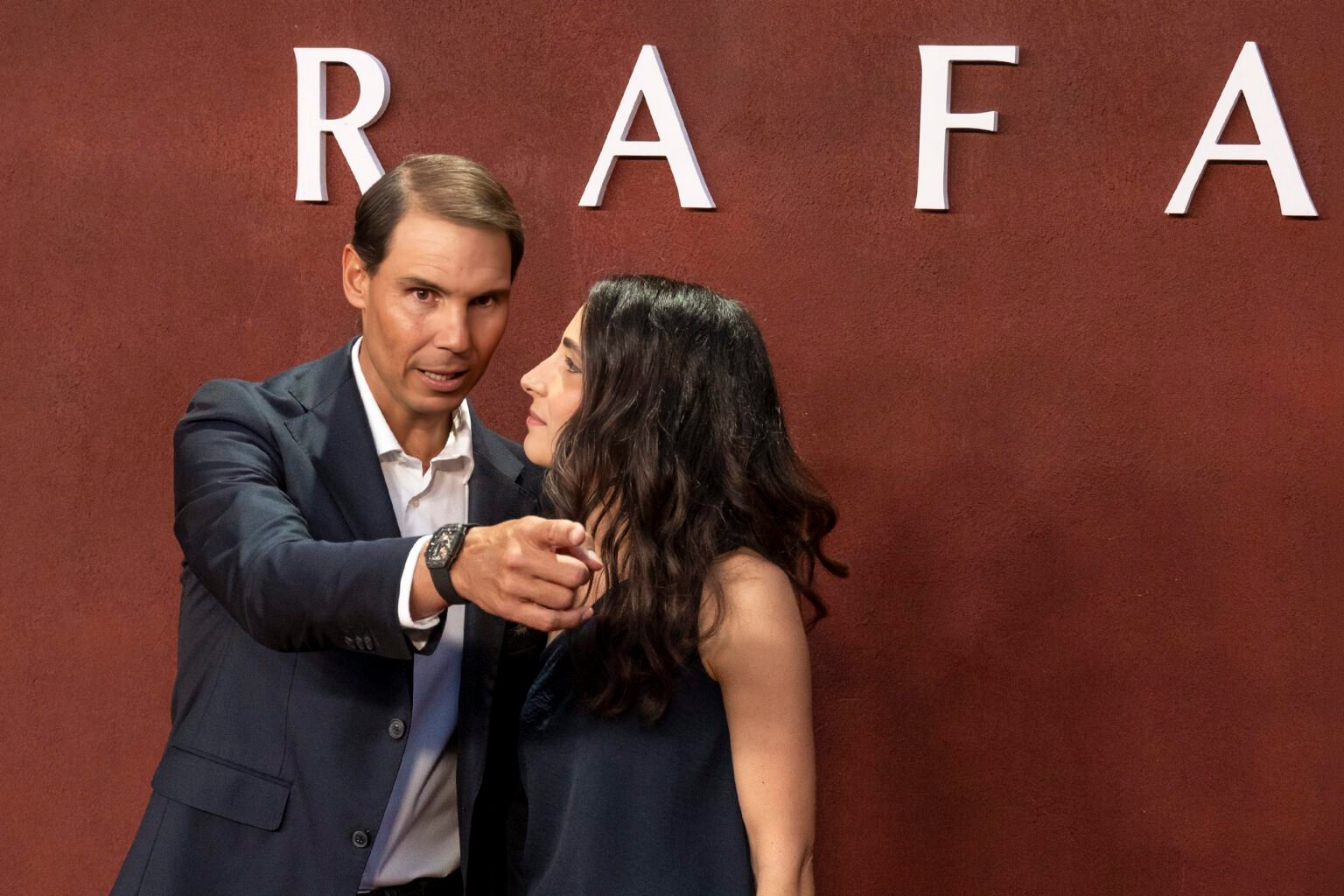 RAFAEL NADAL and his wife MARIA FRANCISCA PERELLO poses at the photocall for the premiere of ( RAFA ) a Netflix sports series, at BETI JAI in Madrid on May 20, 2026, in Madrid, Spain.
(Image credit: © Oscar Manuel Sanchez/ZUMA Press Wire)