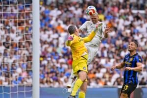 PEPE scoring with a header during the match for the 13th edition of the 2026