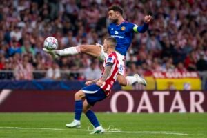 ALEJANDRO GRIMALDO of Club Atletico de Madrid
